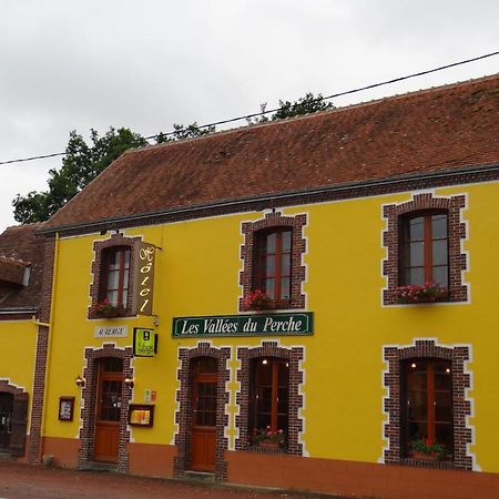 Logis-Hotel Restaurant Auberge Les Vallees Du Perche Vichères Exteriör bild