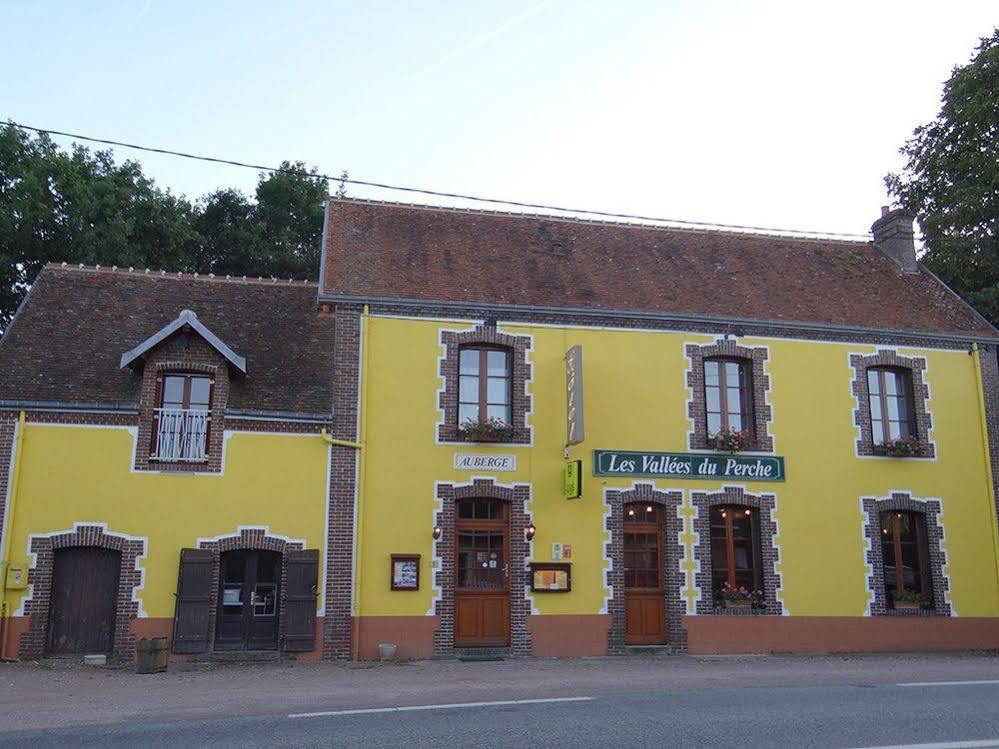 Logis-Hotel Restaurant Auberge Les Vallees Du Perche Vichères Exteriör bild